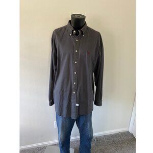 Classic Dark Gray Polo Ralph Lauren Button Up Shirt